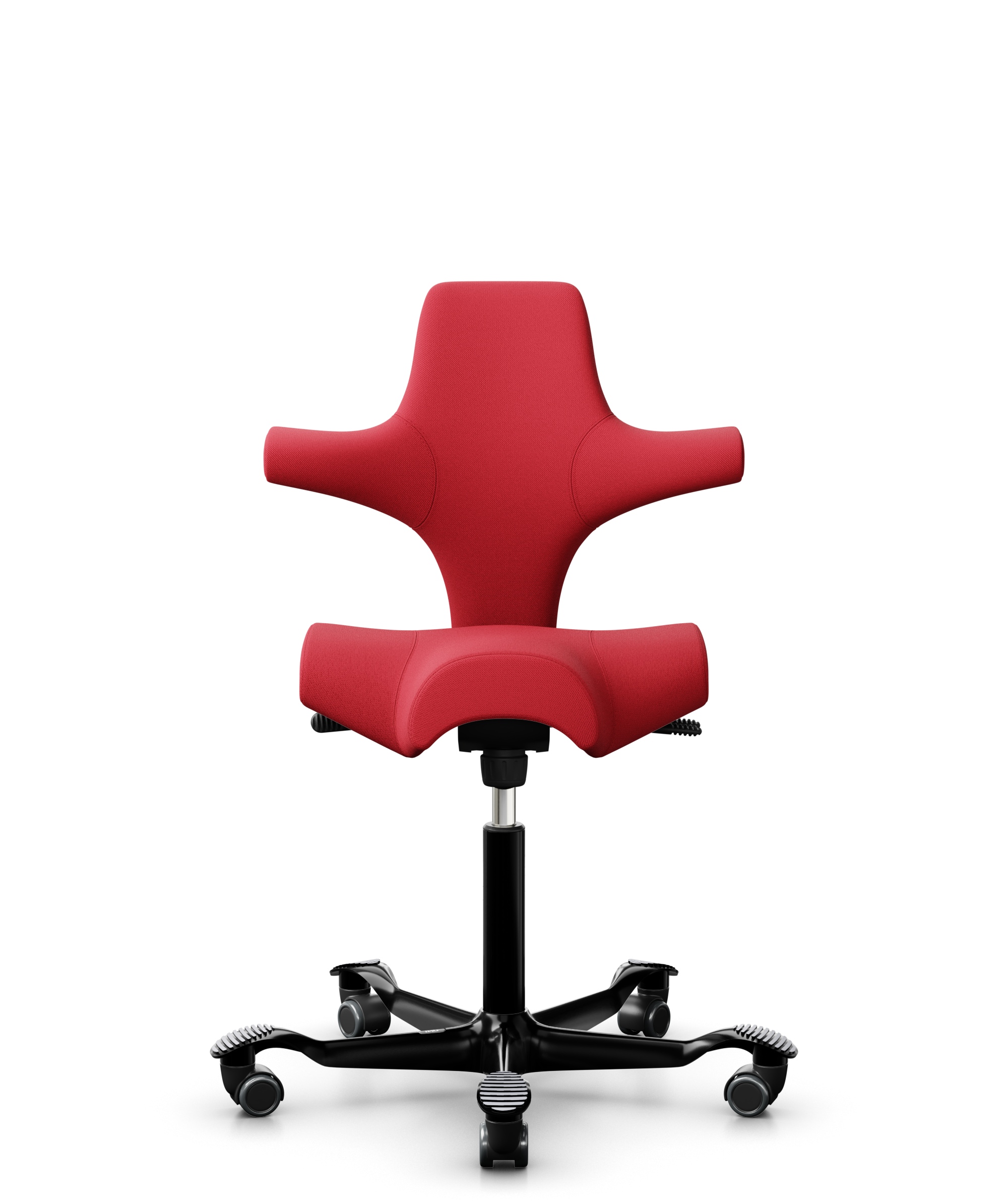 HAG Capisco 8106 Stoff Select Rot Gestell Schwarz