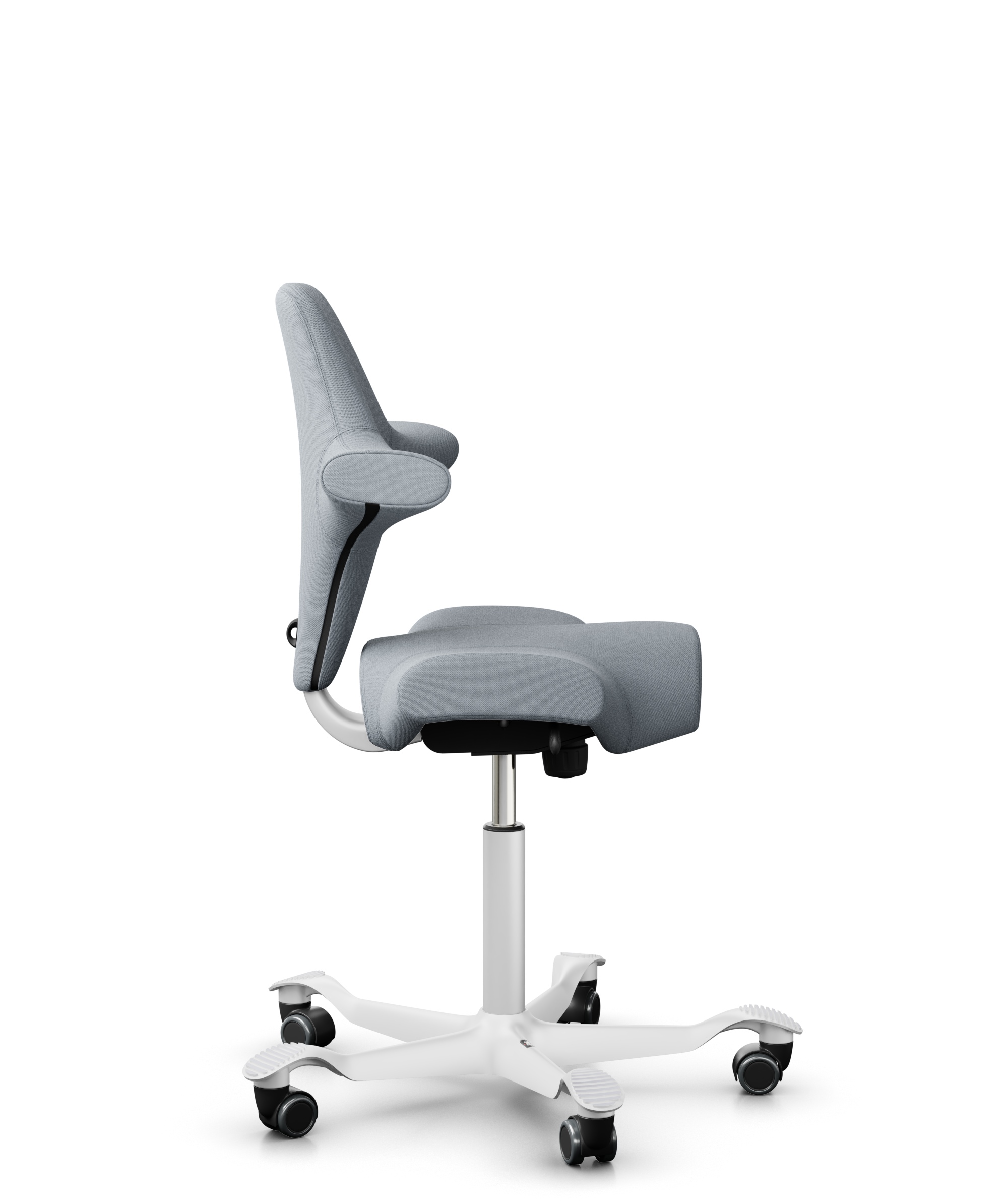 HAG Capisco 8106 Stoff Select Hellgrau Gestell Weiss