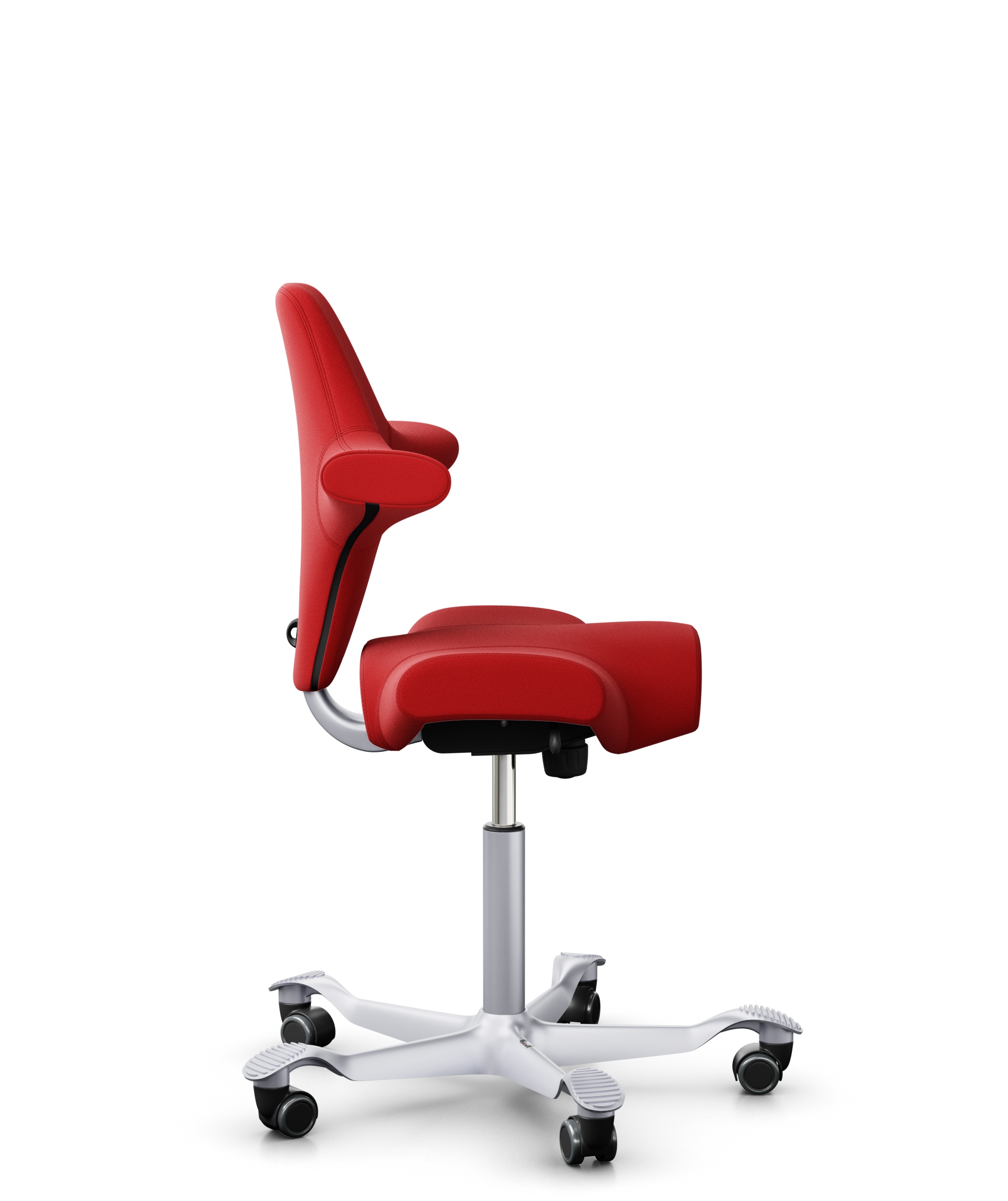 HAG Capisco 8106 Stoff Xtreme Rot Gestell Silber