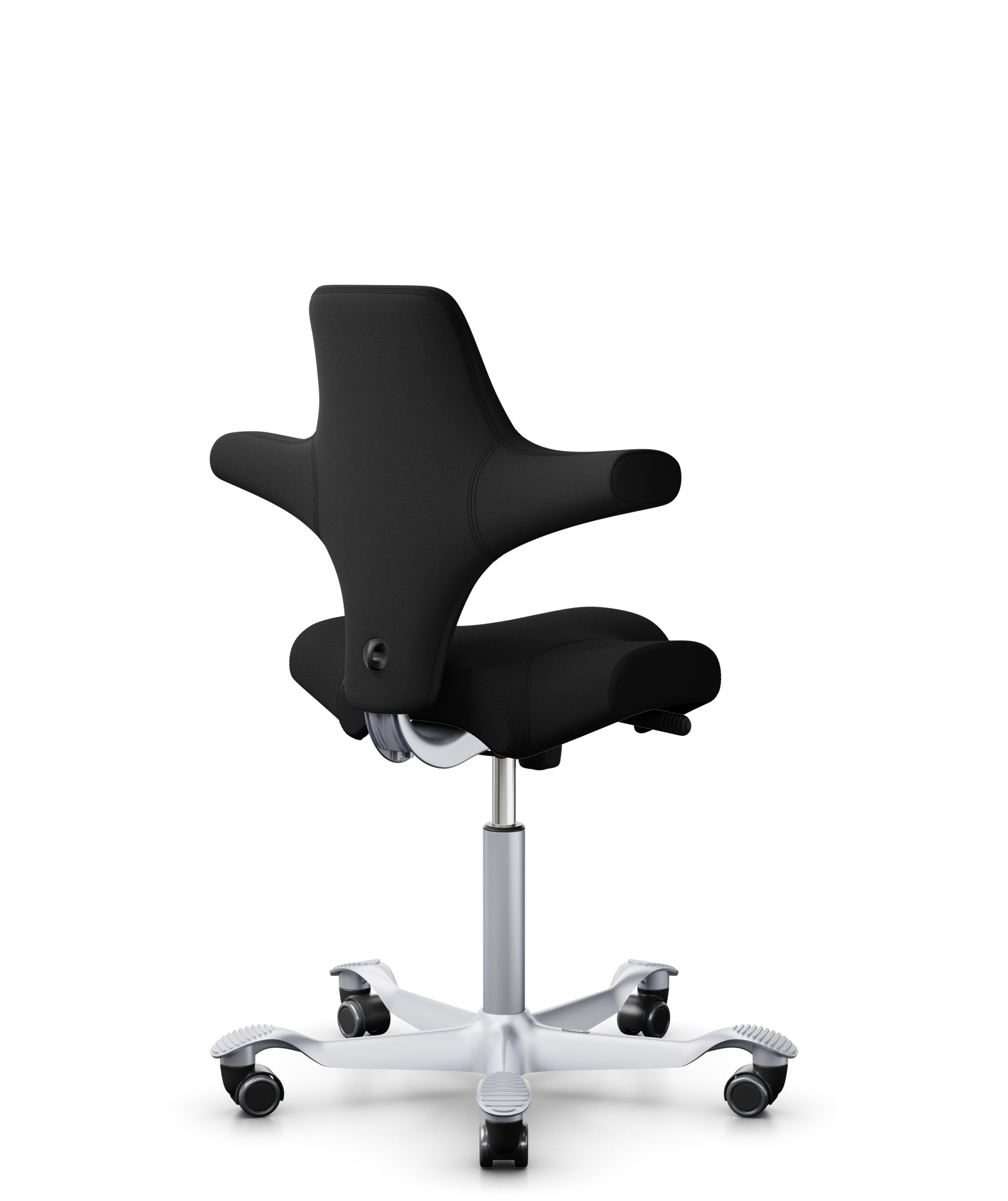 HAG Capisco 8106 Stoff Xtreme Schwarz Gestell Silber