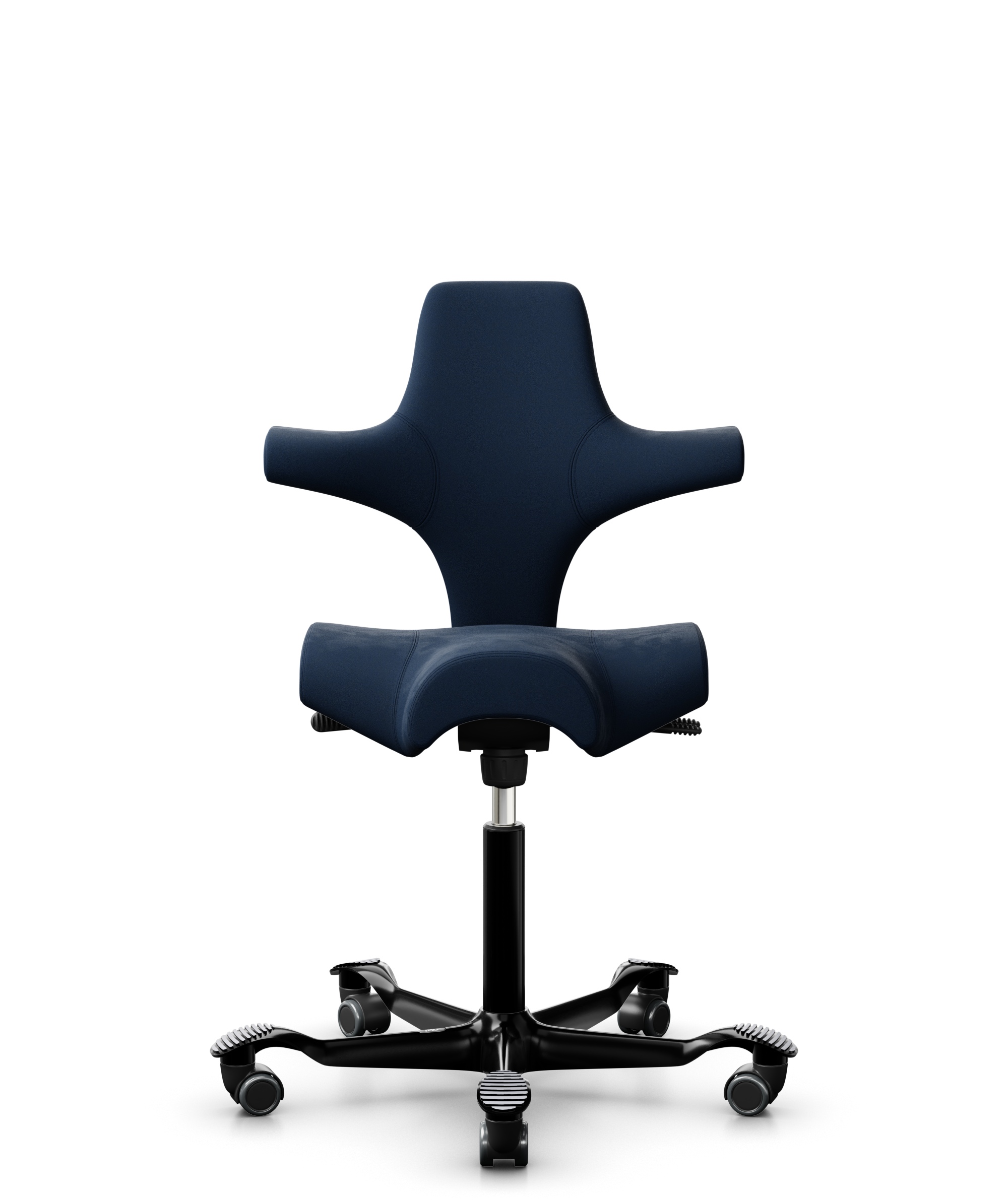 HAG Capisco 8106 Stoff Comfort+ Dunkelblau Gestell Schwarz