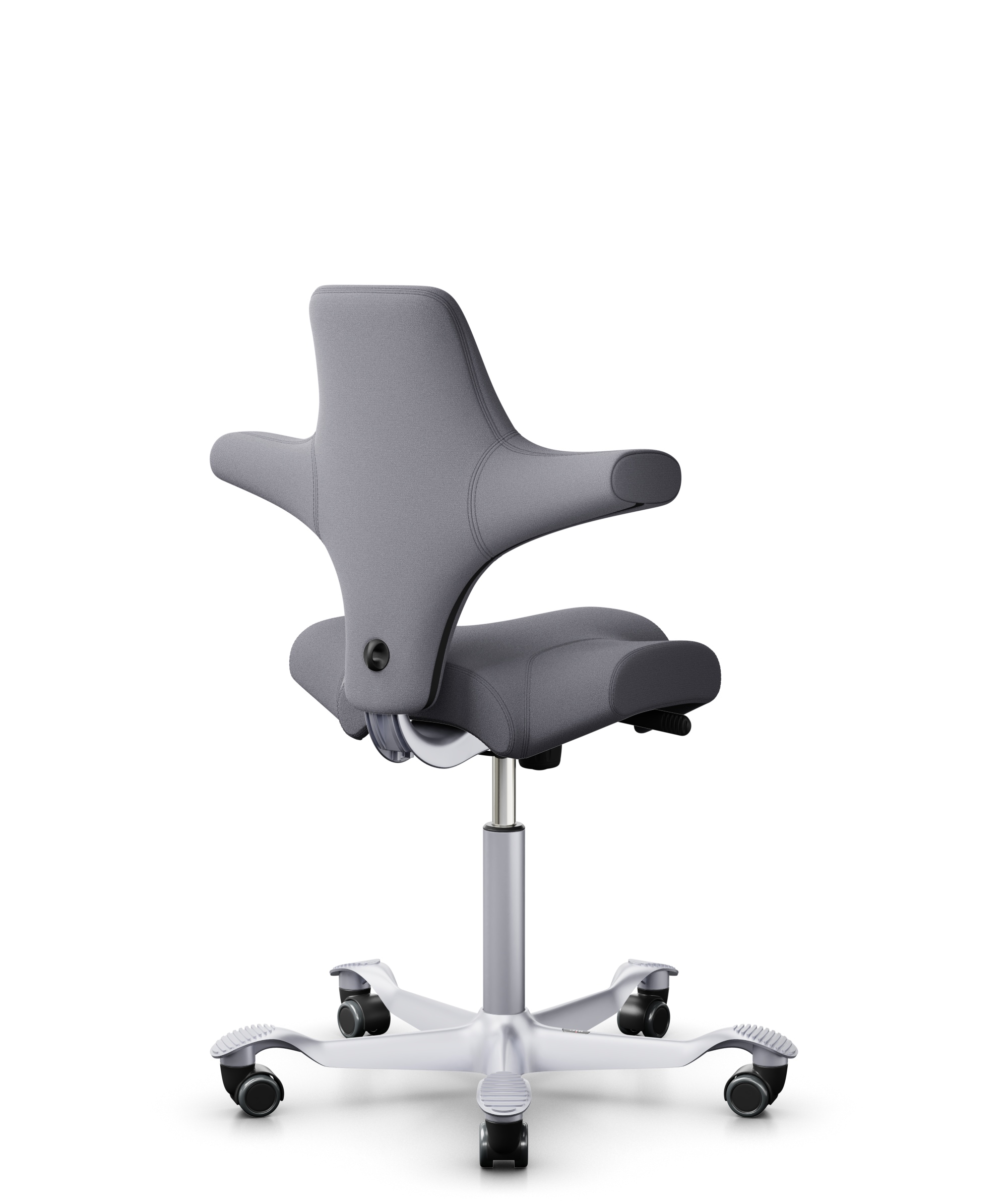 HAG Capisco 8106 Stoff Xtreme Grau Gestell Silber