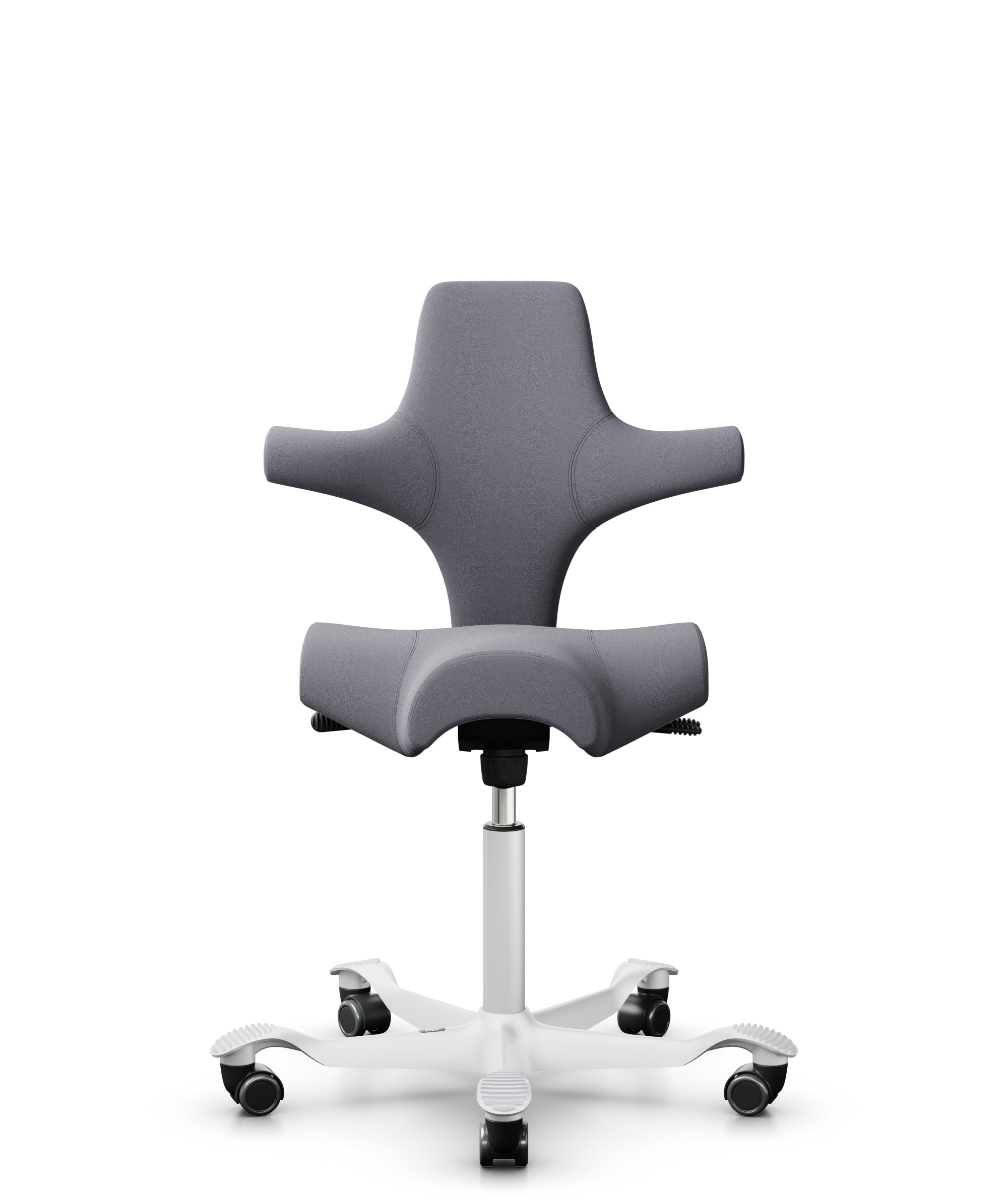 HAG Capisco 8106 Stoff Xtreme Grau Gestell Weiss