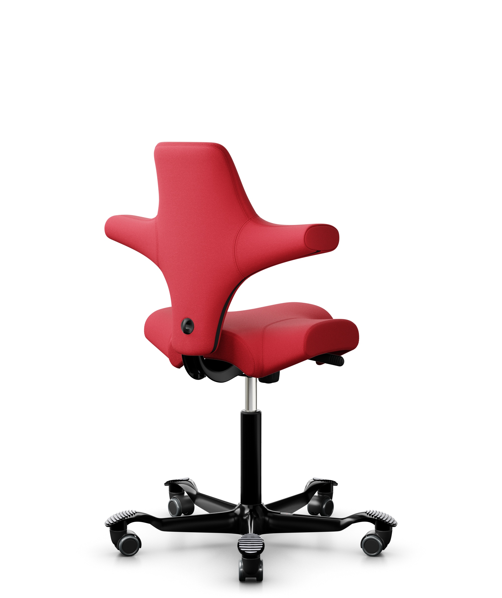 HAG Capisco 8106 Stoff Select Rot Gestell Schwarz