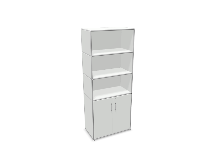 Bosse Solutions Schrank Chrom Weiss - Schnelllieferprogramm