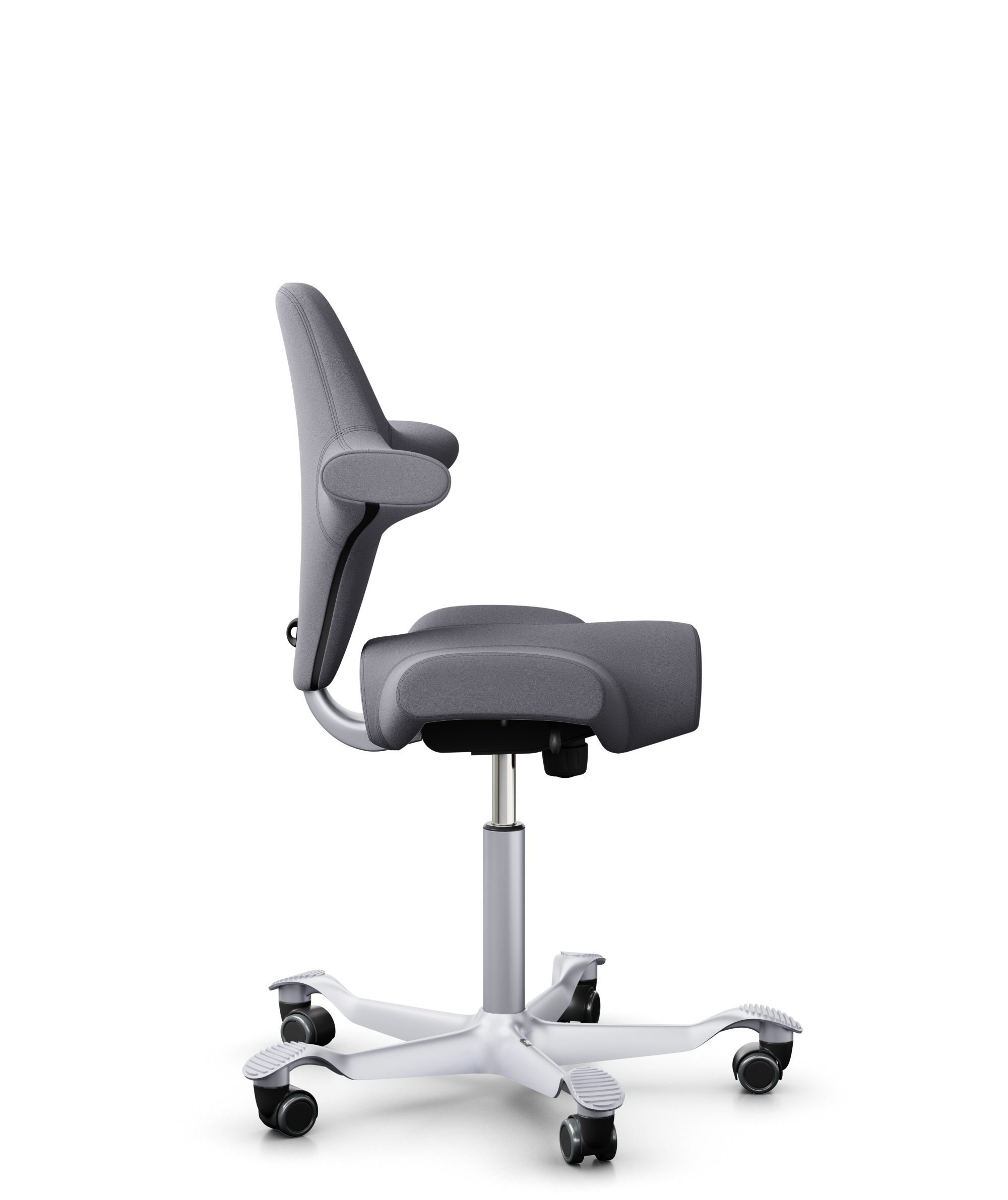 HAG Capisco 8106 Stoff Xtreme Grau Gestell Silber