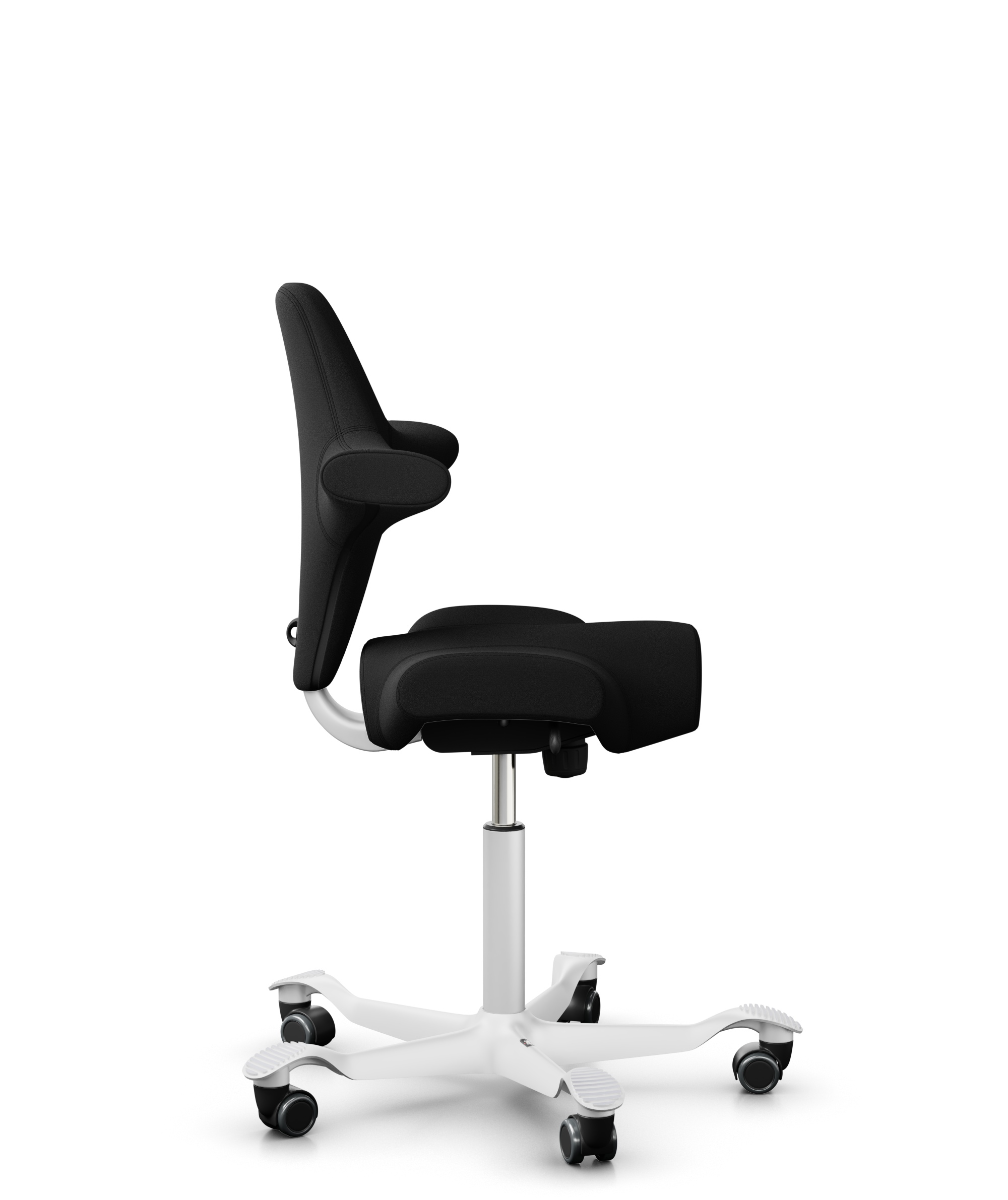 HAG Capisco 8106 Stoff Xtreme Schwarz Gestell Weiss