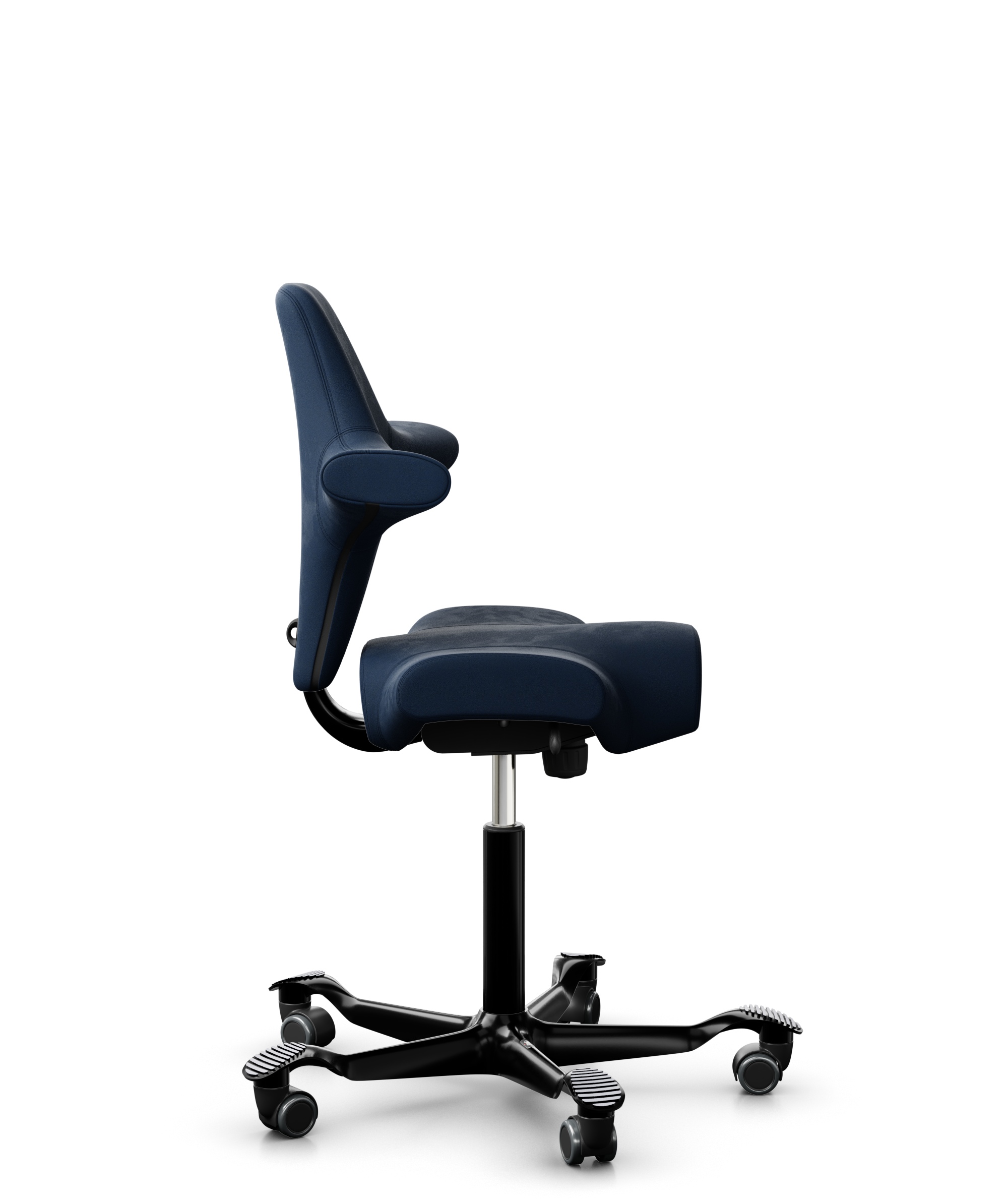 HAG Capisco 8106 Stoff Comfort+ Dunkelblau Gestell Schwarz