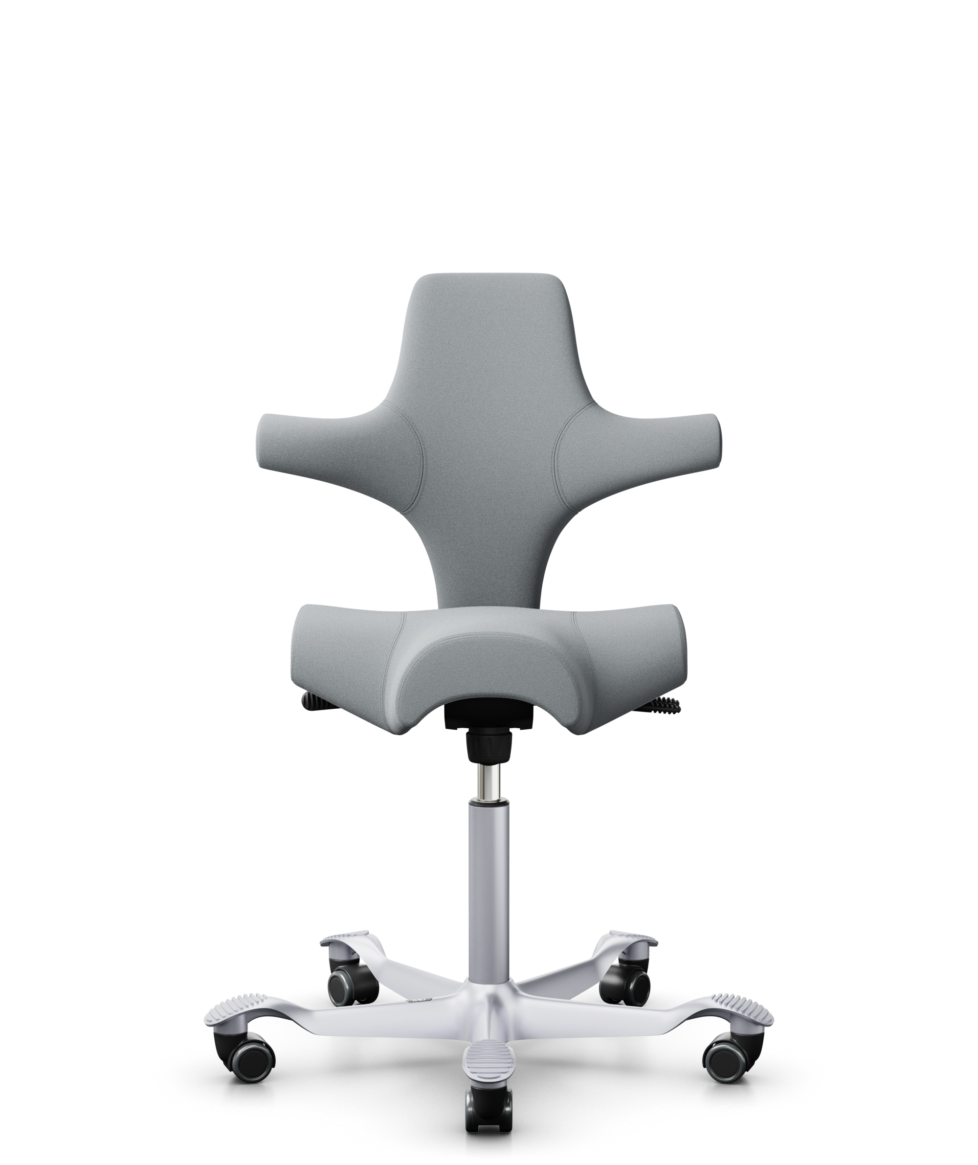 HAG Capisco 8106 Stoff Xtreme Hellgrau Gestell Silber