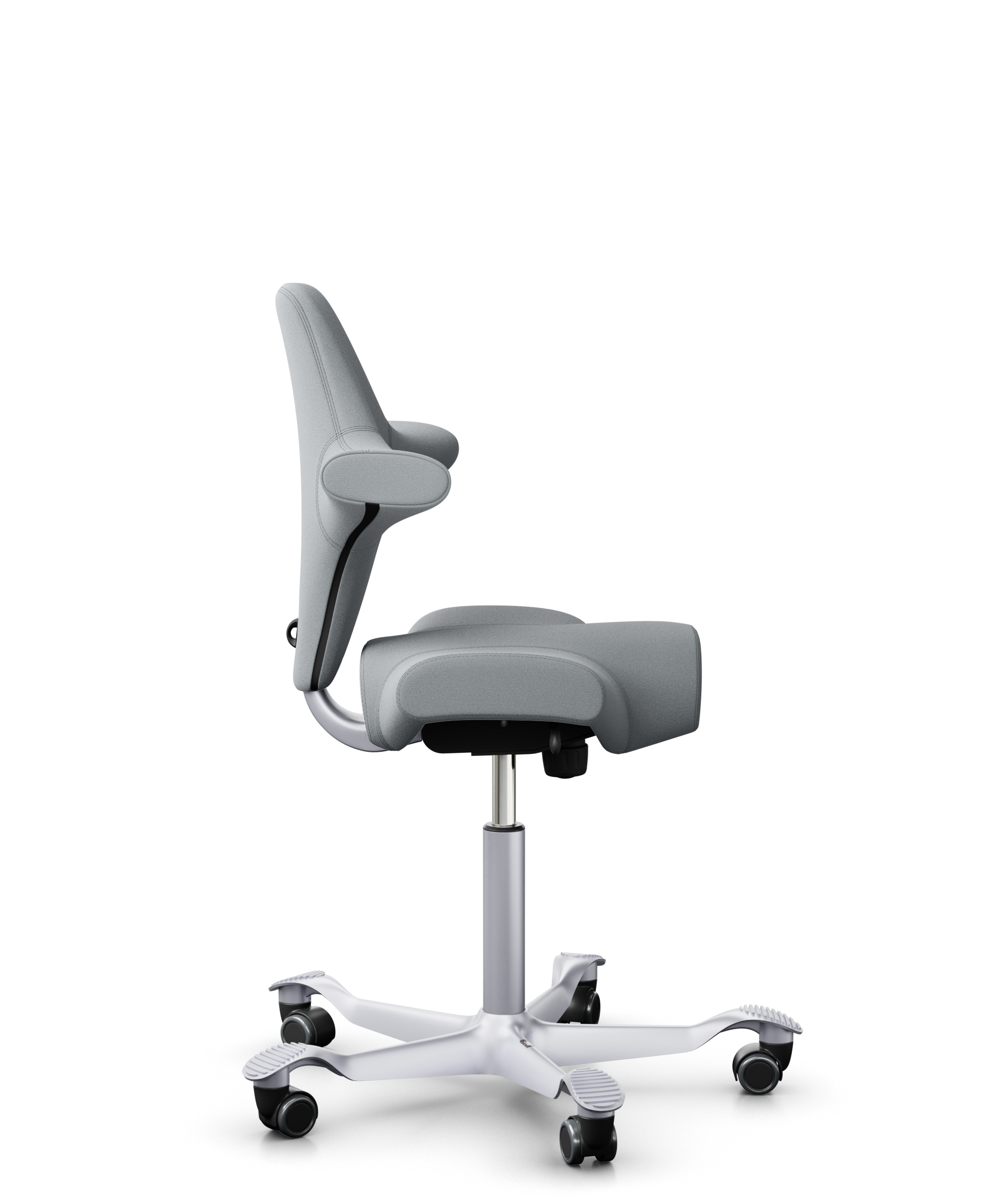 HAG Capisco 8106 Stoff Xtreme Hellgrau Gestell Silber