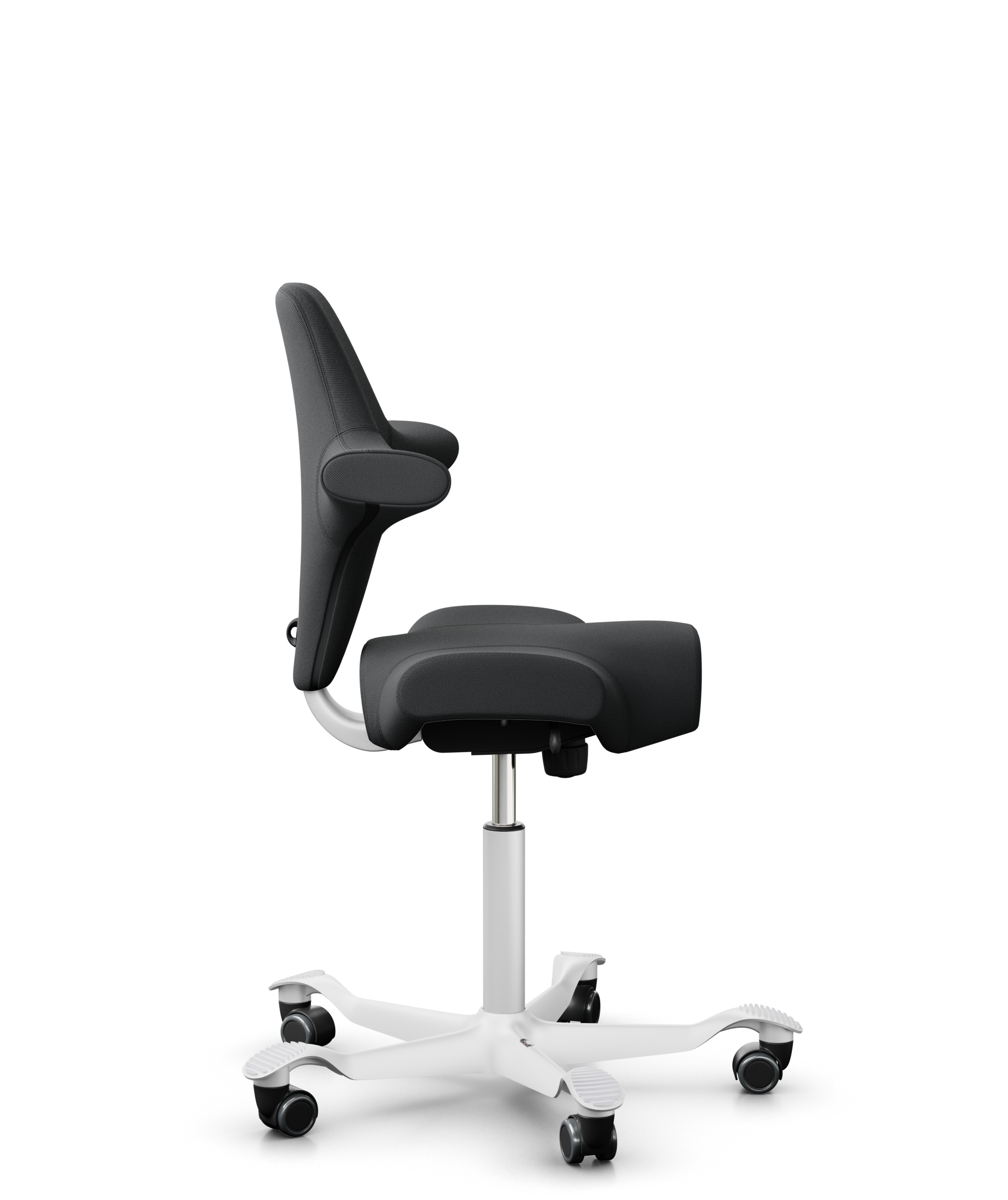 HAG Capisco 8106 Stoff Select Anthrazit Gestell Weiss