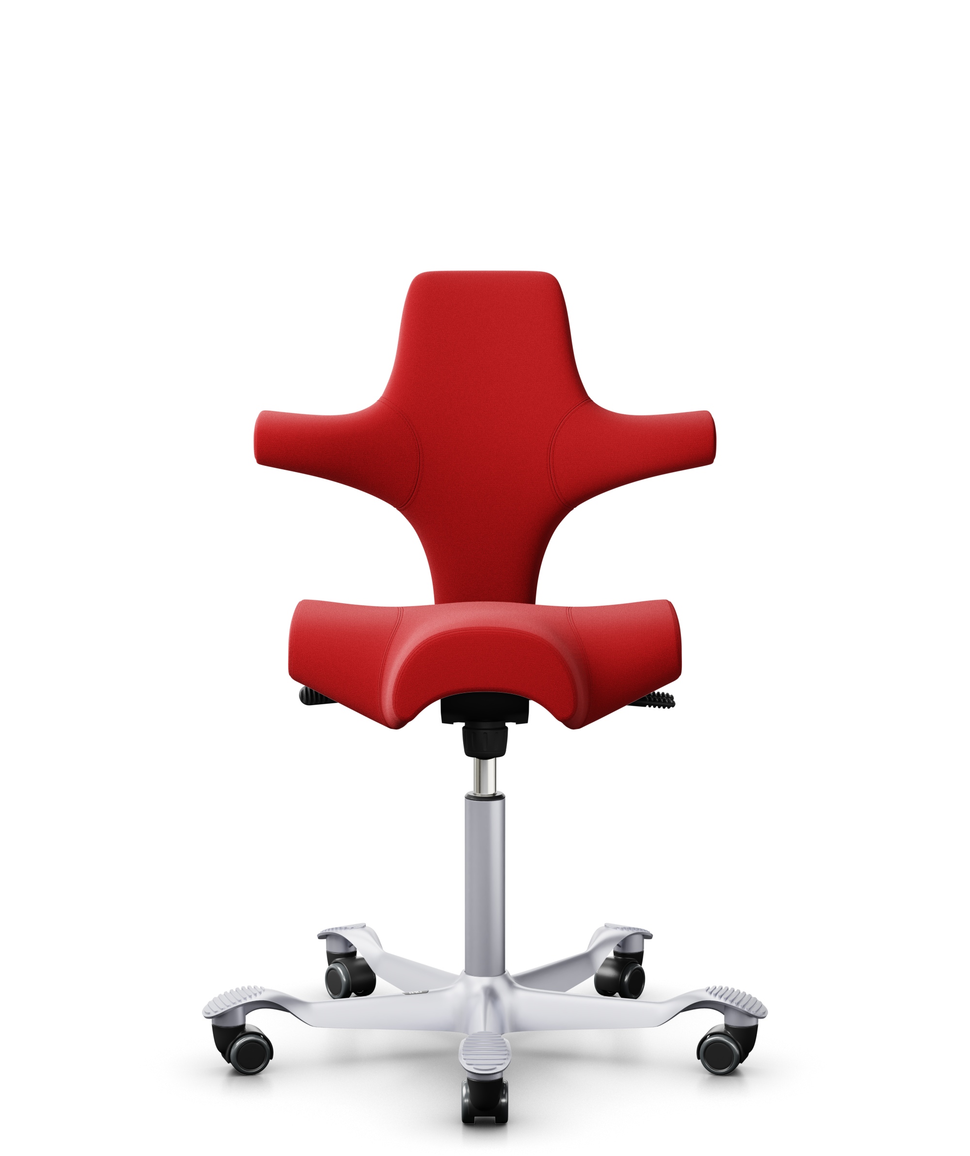 HAG Capisco 8106 Stoff Xtreme Rot Gestell Silber