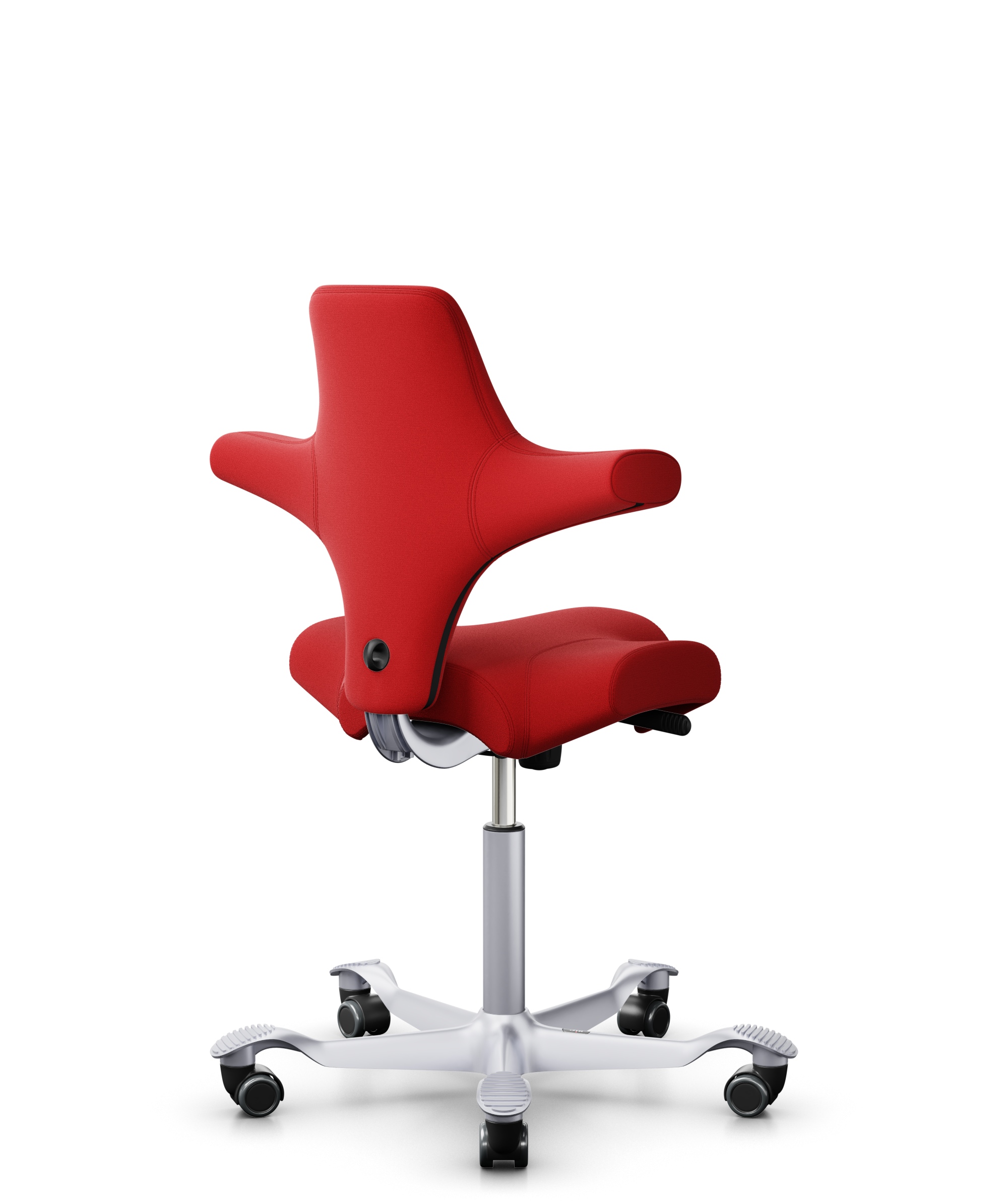 HAG Capisco 8106 Stoff Xtreme Rot Gestell Silber