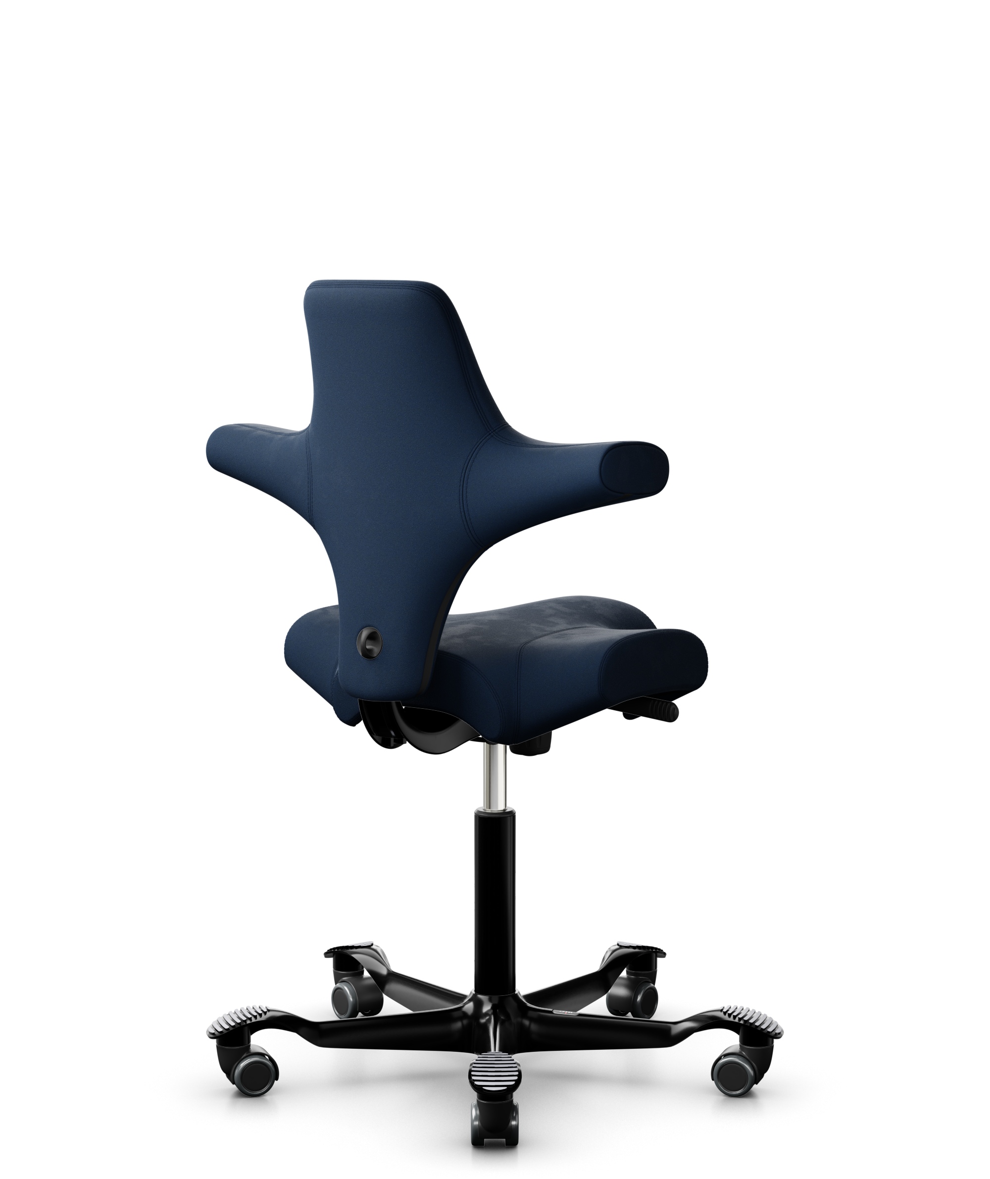 HAG Capisco 8106 Stoff Comfort+ Dunkelblau Gestell Schwarz