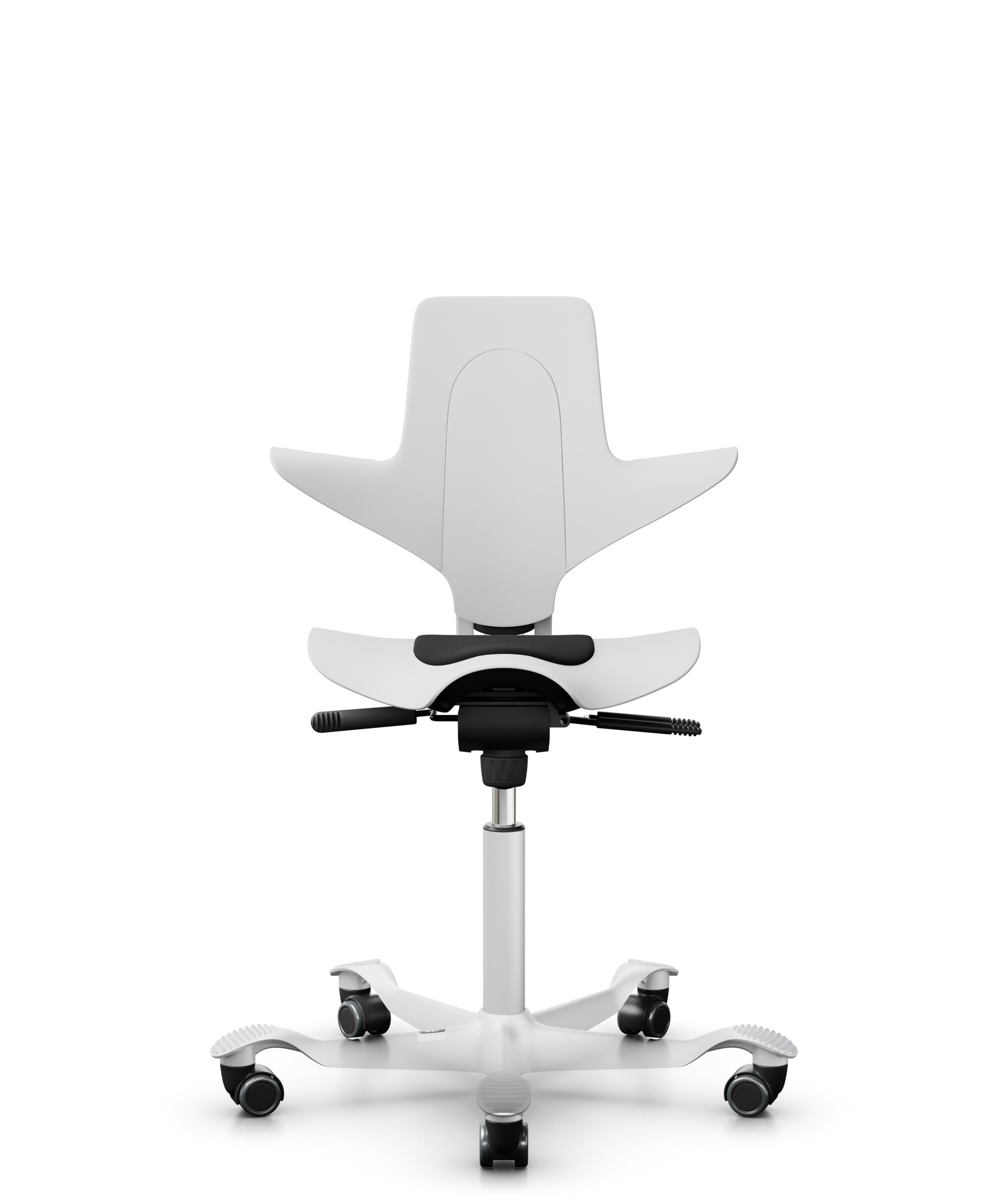 HAG Capisco 8010 Puls Drehstuhl Weiss Gestell Weiss