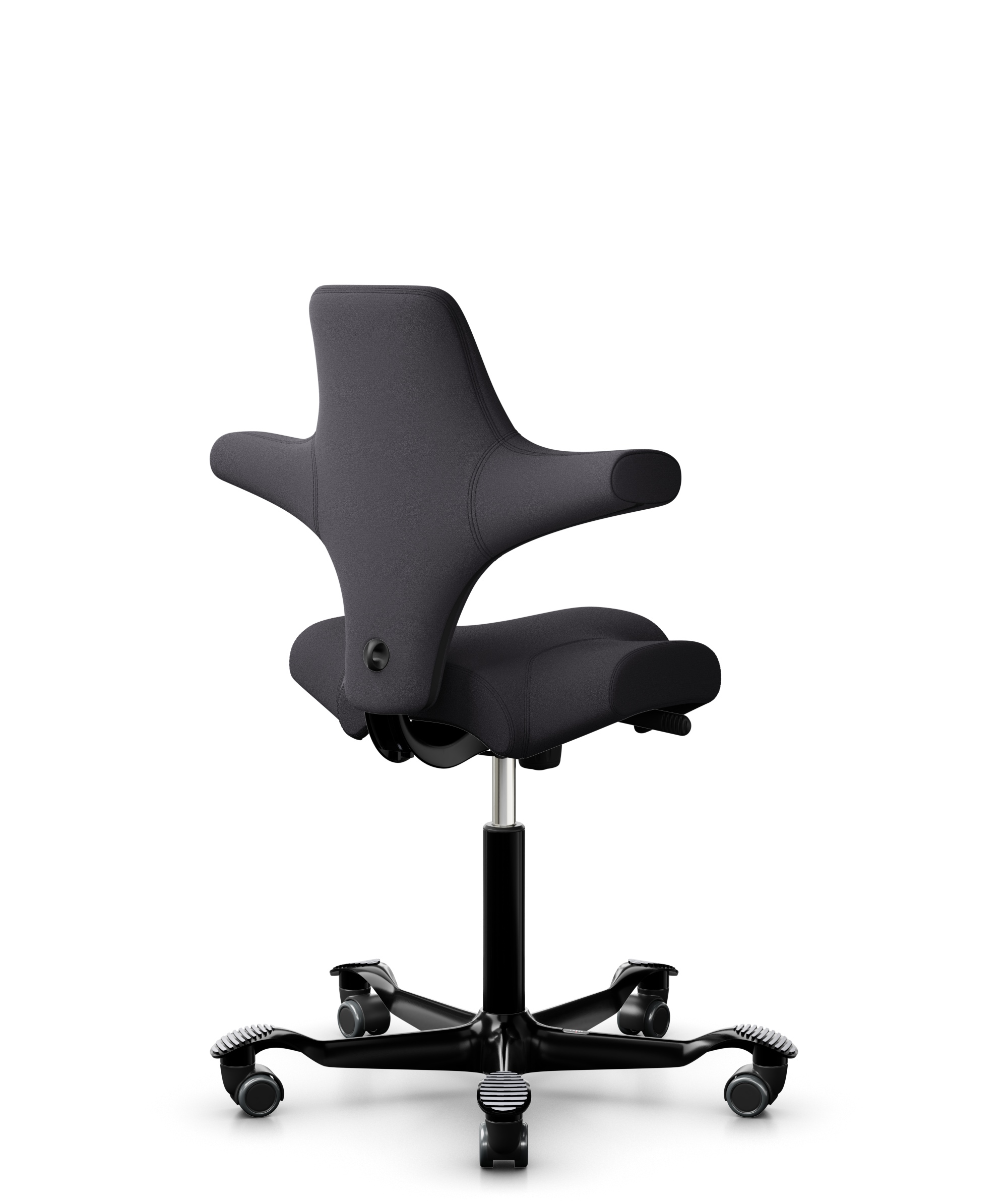 HAG Capisco 8106 Stoff Xtreme Dunkelgrau Gestell Schwarz