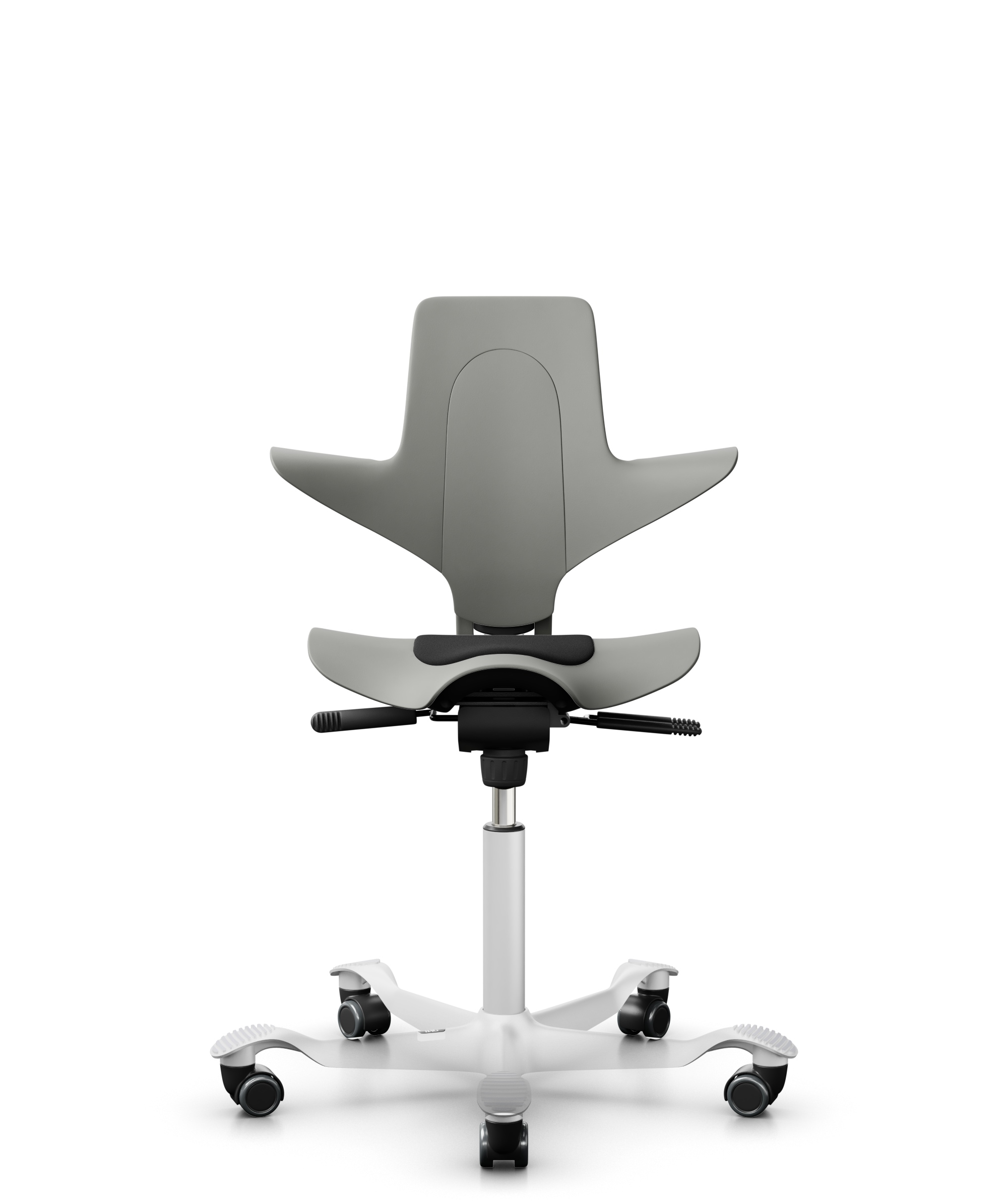 HAG Capisco 8010 Puls Drehstuhl Grau Gestell Weiss