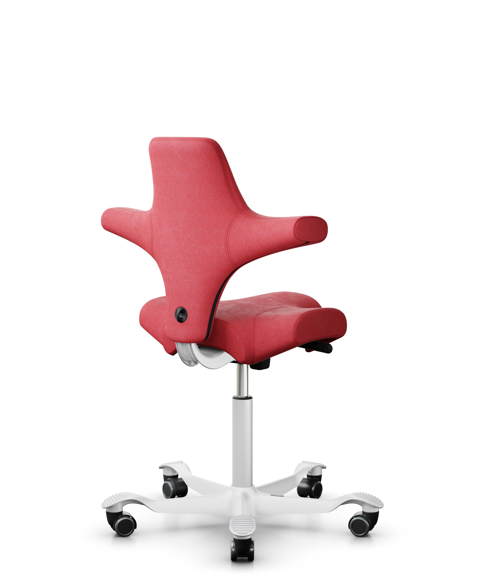 HAG Capisco 8106 Stoff Comfort+ Rot Gestell Weiss