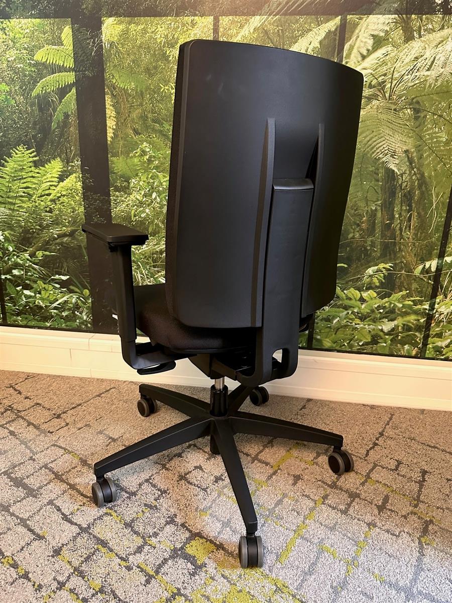 Viasit Linea Polsterrücken 52 cm in Schwarz mit 2D-Armlehnen Ausstellungsstück