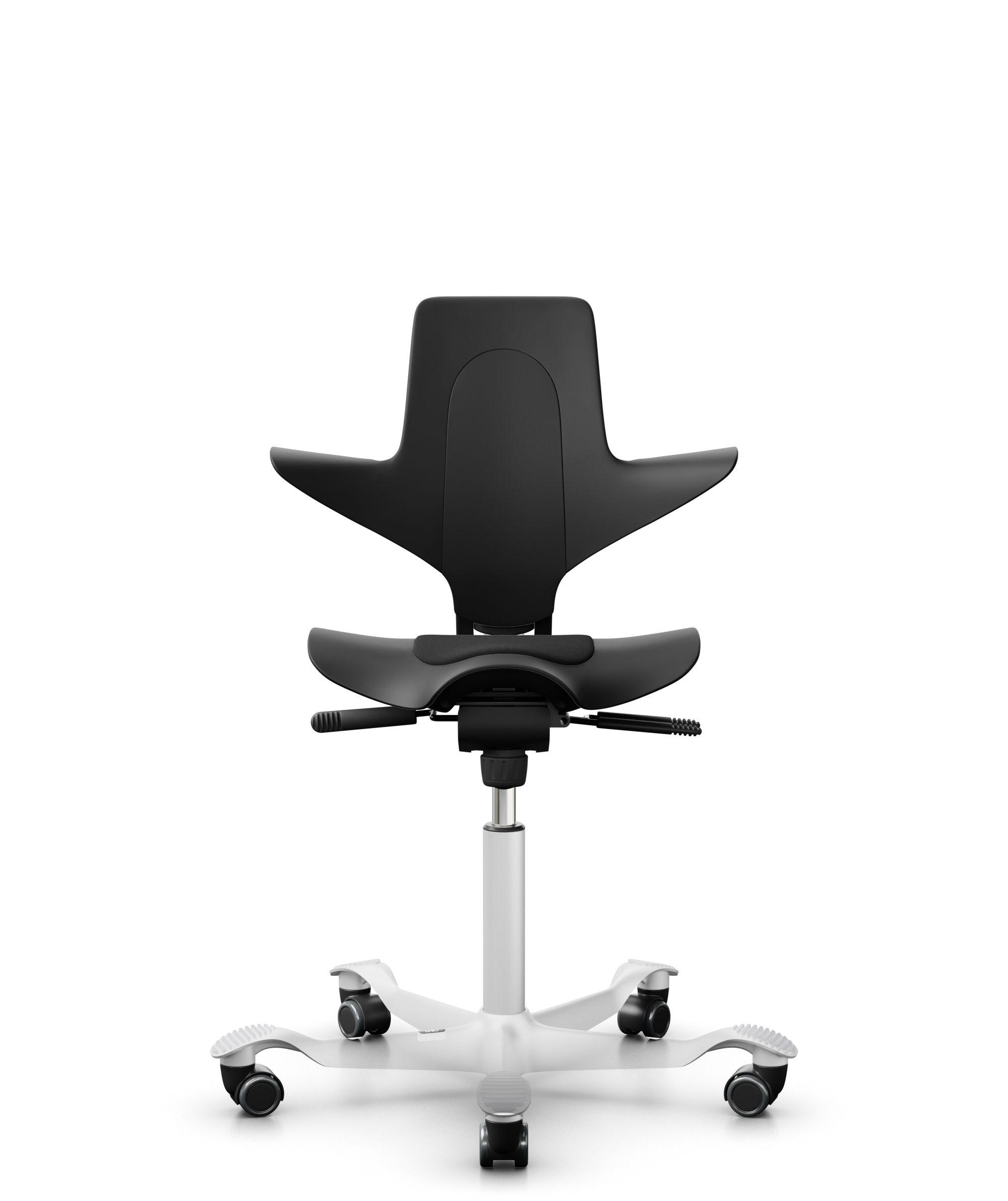 HAG Capisco 8010 Puls Drehstuhl Schwarz Gestell Weiss