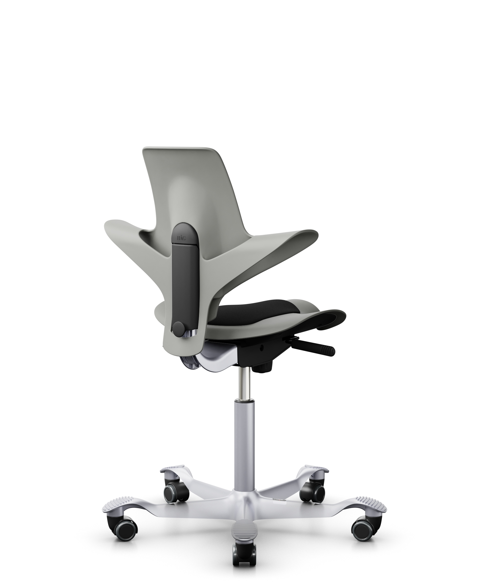 HAG Capisco 8010 Puls Drehstuhl Grau Gestell Silber