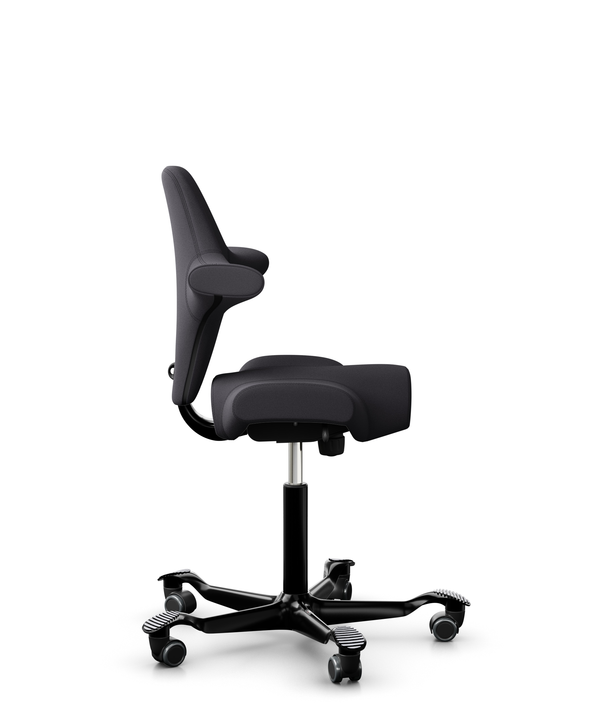 HAG Capisco 8106 Stoff Xtreme Dunkelgrau Gestell Schwarz