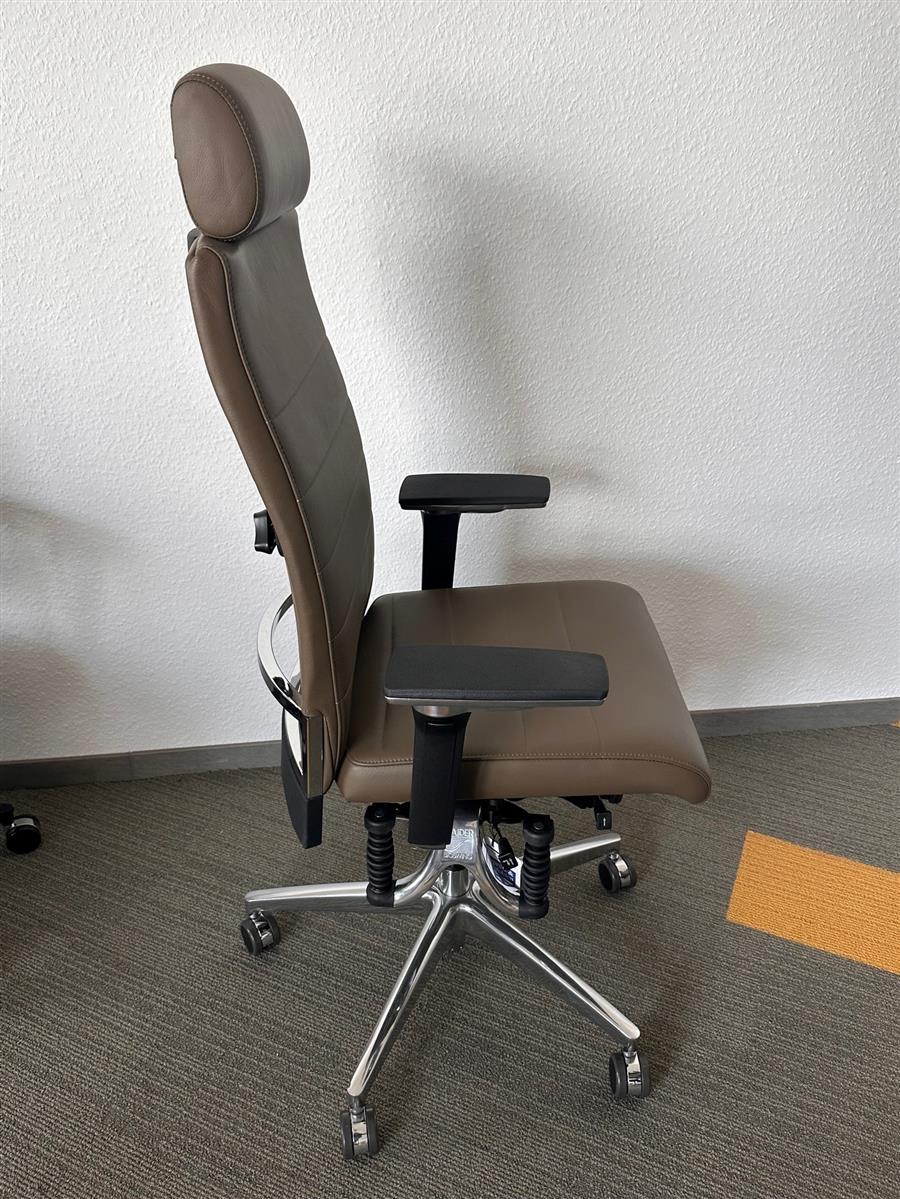 Haider Bioswing Bürodrehstuhl 660IQ Leder Braun Ausstellungsstück